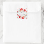 Happy Women's Day Square Stickers (Tas)