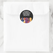 Happy Women's History Month Ronde Sticker (Tas)