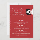 "Happy Woof Year" Oud en Nieuw Feest Uitnodiging (Achterkant)