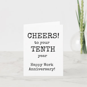 Happy Work Jubileum, 10 jaar Kaart