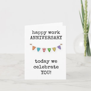 Happy Work Jubileum, vandaag vieren we jullie Kaart