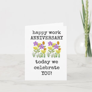 Happy Work Jubileum, vandaag vieren we jullie Kaart