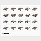 Happy World Chocolate Day Vierkante Sticker (Vel)