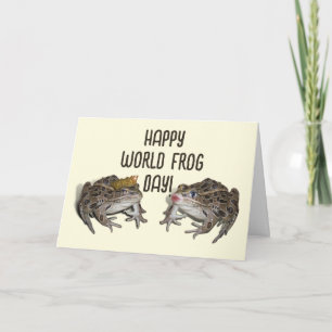 Happy World Frog Day Kaart