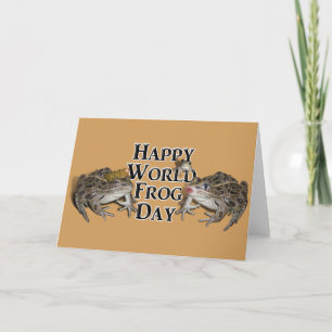 Happy World Frog Day Kaart