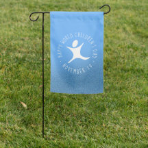 Happy World Kinderdag Blauwe Glitter