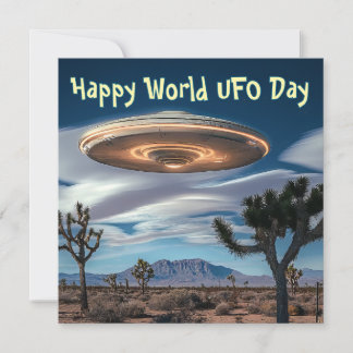 Happy World UFO Day Feestdagenkaart