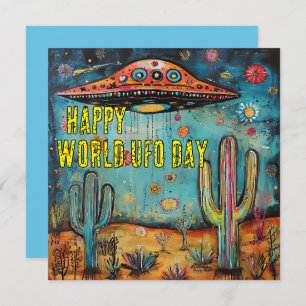 Happy World UFO Day Kaart