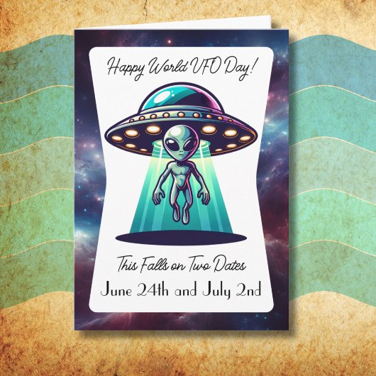 Happy World UFO Day Kaart