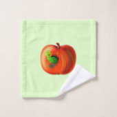 Happy Worm in Red Apple - Grappig - kies/voeg kleu Bad Handdoek (Wasdoekje)