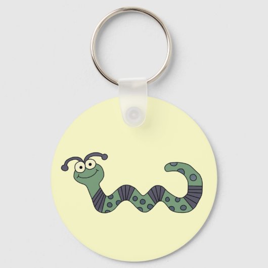 Happy Worm Tshirts en cadeautjes Sleutelhanger (Voorkant)