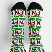 Happy Xmas humor Sokken (Top)