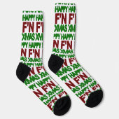 Happy Xmas humor Sokken (Rechts)