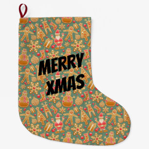 Happy Xmas Santa Grote Kerstsok