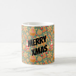 Happy Xmas symbolen Koffiemok