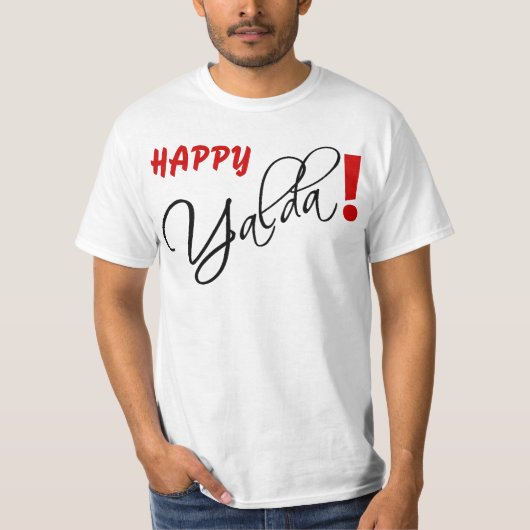 Happy Yalda. T-shirt (Voorkant)