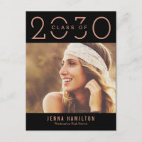 Happy Year EDITABLE COLOR Afstuderen Briefkaart