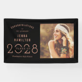 Happy Year EDITABLE COLOR Photo Afstuderen Banner (Horizontaal)