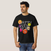 HAPPY YEAR EMOJI'S T-SHIRT (Voorkant volledig)