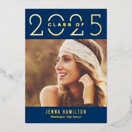 Happy Year Folie Afstuderen kondigt bewerkbare kle Folie Uitnodiging