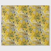 Happy Yellow Blooms Cadeaupapier (Vlak)