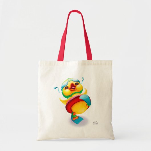 Happy Yellow Duck Canvas tas (Voorkant)