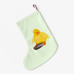 Happy Yellow Duck Kerstkous  Kleine Kerstsok