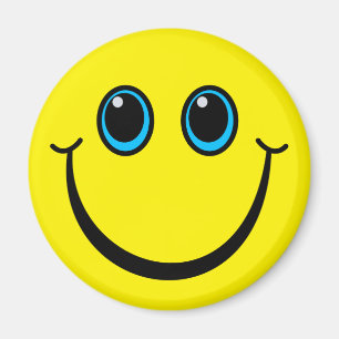 Happy Yellow Face Magneet