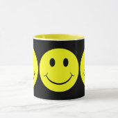 Happy Yellow Faces Black Mok (Midden)