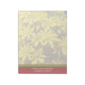 Happy Yellow Flowers Gepersonaliseerd Notitieblok (Gedraaid)