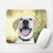 Happy Yellow Lab Muismat (Met muis)