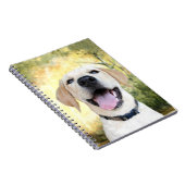Happy Yellow Lab Notitieboek (Rechterzijde)