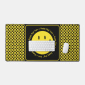 Happy Yellow Smile Desk Mat (Keyboard & Muis)