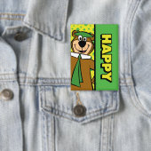Happy Yogi Beer Button (Insitu)