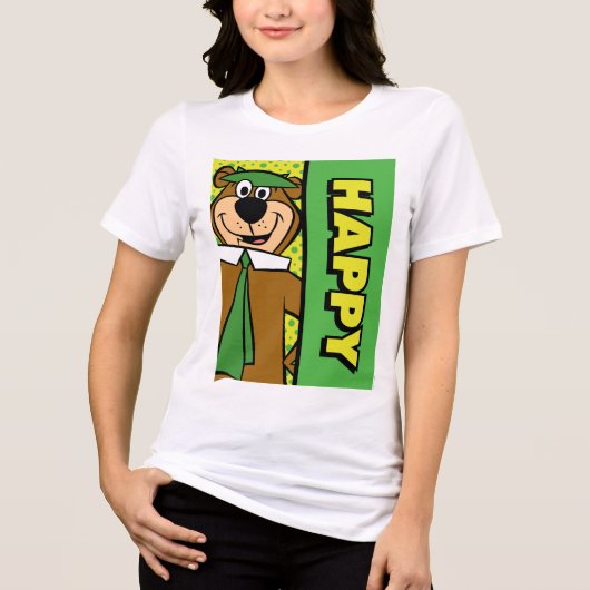Happy Yogi Beer Tri-Blend Shirt (Voorkant)