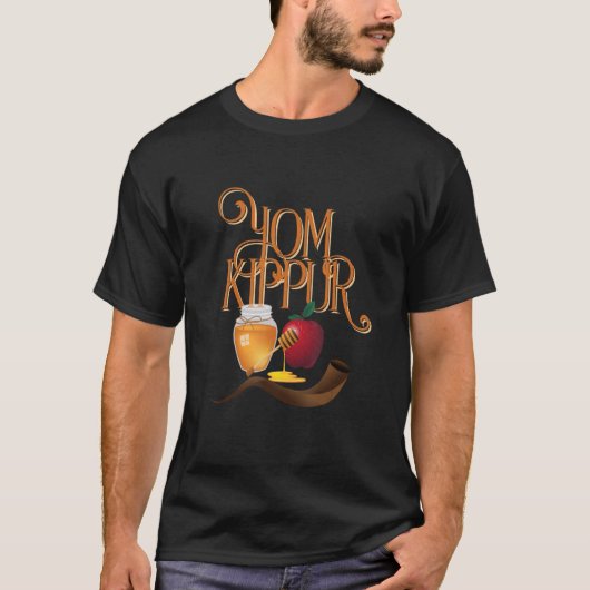 Happy Yom Kippur joodse dag van afkondiging T-shirt (Voorkant)