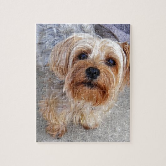 Happy Yorkie Puppy Legpuzzel (Verticaal)