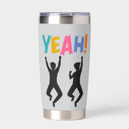 Happy Youang  Men Geïsoleerde Drinkbeker