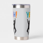 Happy Youang  Men Geïsoleerde Drinkbeker (Rechts)