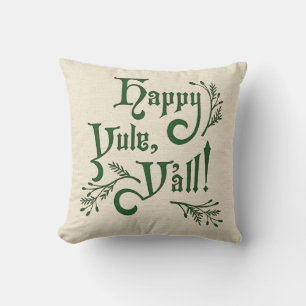 Happy Yule Yall Southern KerstWinter Solstice Kussen