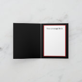 Happy zebra bericht Kerst Feestdagen Kaart (Binnen)