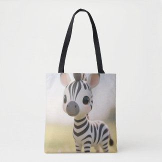 Happy Zebra Canvas tas