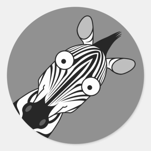 HAPPY ZEBRA STICKER (Voorkant)