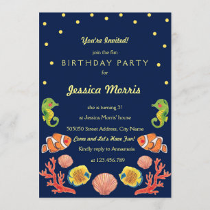 Happy Zee Animal Kinderen Birthday Party Invitatio Kaart