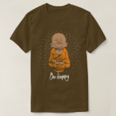 Happy Zen klein baby Buddha tee shirt Mandala T-sh (Design voorkant)