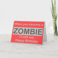 Happy Zombie Birthday