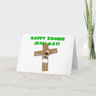 Happy Zombie Jesus Day Feestdagen Kaart