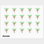 Happy Zombie Jesus Day Ronde Sticker (Vel)