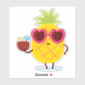 Happy zomers-Stickers voor laptops Sticker (Vel)