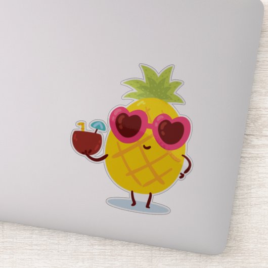 Happy zomers-Stickers voor laptops Sticker (Detail)